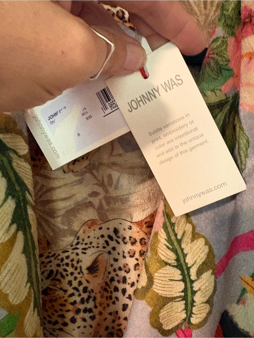 Johnny Was C48852-6 Reversible Leopard & Tropical Print Jacket NWT - Picture 3 of 6